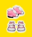 Pink Camouflage Sneakers clothes fits 12" Snuggl'ems, 8" - 10" Stuffed Animal kits & most Webkinz & Shining Star animals