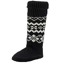 Ruby Brown Ladies handknitted nordic sock 1841, Damen Hausschuhe