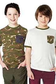 2 Pack Pure Cotton Camouflage T-Shirts with Stay New™