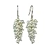 White Cultured Pearl Bunch Earrings in 18k Yellow Gold Overlay Sterling Silver