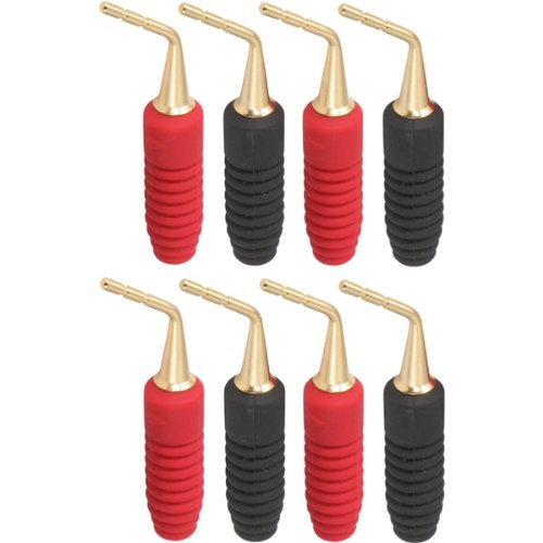 Monster Cable Agpt-Rh Mkii Twist Crimp Tool-Less Speaker Cable Connectors - Angled Gold Pin Mkii - 4-Pair