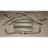 Dual Exhaust System - aluminized steel with 2 mufflers and 2 resonators by Waldron's Antiqe Exhaust