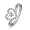 Sterling Silver Round Diamond Heart Ring (0.12 cttw)