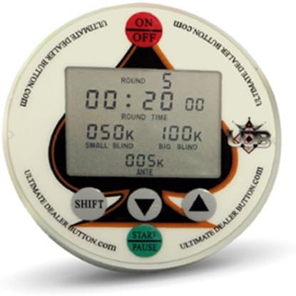 Ultimate Dealer Button Pre-Programmable Poker Tournament Timer