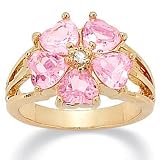 Pink DiamonUltra™ Cubic Zirconia Heart-Shaped Ring