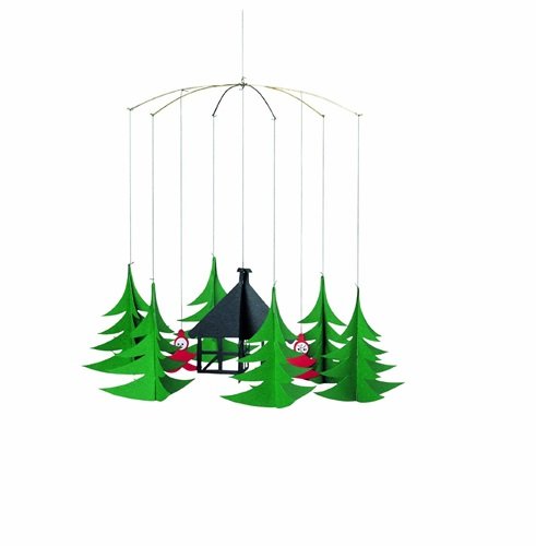 Pixies in The X Hanging Mobile - 11 Inches - High Quality - Handmade in Denmark by Flensted