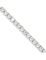 14k White Gold Diamond Bracelet, Best Quality Free Gift Box Satisfaction Guaranteed