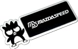 MAZDASPEED MS Bad Badtz Badz Batz Maru Aluminum Emblem Badge Nameplate Emblem Logo Decal Rare JDM for Mazda Protege Miata MX5 MX6 RX7 RX8 MAZDA 3 6 R3 626 CX7 CX9 M2 M3 M5 MPV