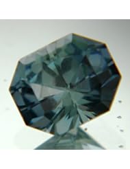 Unheated Precision Cut Aqua Blue Green Sapphire (AIGS) 2.34 carat