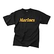 Rothco Black "Marines" Print T-Shirt