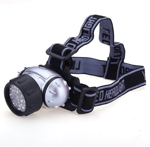 -MEJC- LED Headlamp, LED Headlight, LED Helmet Light, for camping, running, working, Hiking. Hands Free Headlight, 19 LED Light Bulb.