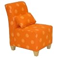 Kids' Polka Dot Armless Chair - Orange