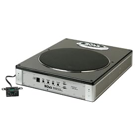 Boss BASS1200 10-Inch Low Profile Amplified Subwoofer with Remote Subwoofer Level Control