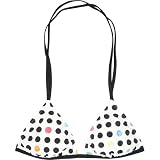 HURLEY Point Of Hue Womens Swimsuit Top - White/Black