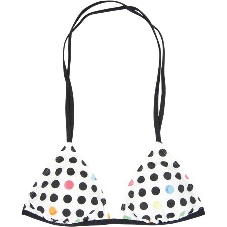 HURLEY Point Of Hue Womens Swimsuit Top - White/Black