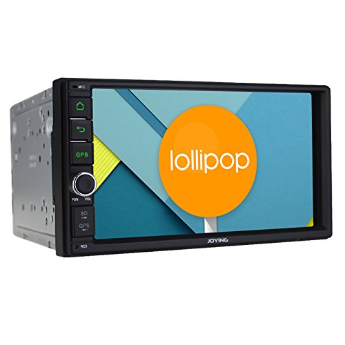 JOYING 7" Android 5.1 Lollipop Double 2 Din Car Stereo Quad Core 1024600 Head Unit Bluetooth Touch Screen GPS AM/FM Radio Receiver Support Steering Wheel/Backup Camera/4g/WiFi/1080p