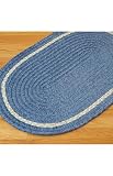 Colonial Mills CO59 Kids Chenille Accent Stripe - Blue, 2 x 9 ft.