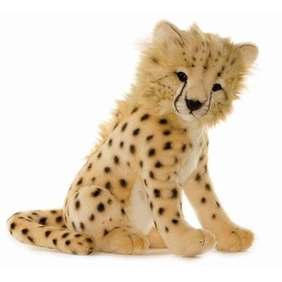 41uAPXEAIkL Cheetah Cub Plush From HANSA  12.75 Inches  Stuffed Animal