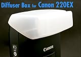 EasyFoto Flash Diffuser Cap Box for Canon Speedlite 220EX