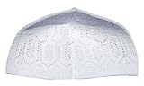 White One-size Turkish Muslim Islamic Kufi Hat Taqiya Takke Peci Skull Cap