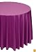 A-1 Tablecloth Company Round 90-Inch Poly Table Cloth, Plum (Case of 10)