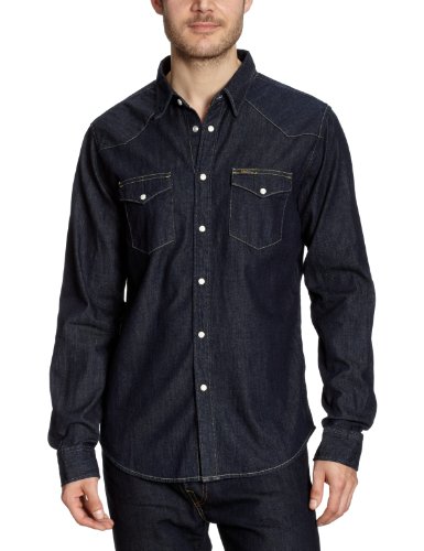 Lee Herren Hemden/ Freizeit  SLIM WESTERN - L643AFCW, Gr. 60/62 (XXL), Blau (STONE RINSE) Preisvergleich