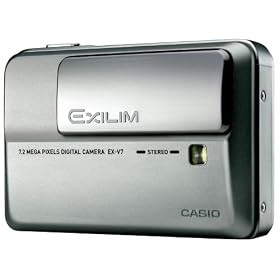 Casio EX-V7SRDDA Digital Camera - Silver (7.2MP, 7 x Optical Zoom)