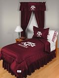 Texas A&M Aggies Jersey Mesh Twin Size Bedskirt