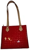 Women's Arcadia Patent Leather Purse Handbag Tote Red