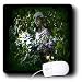 WhiteOak Gothic Photography - The Watcher Angel in plants - Mouse Pads