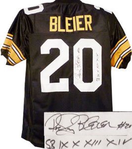 Rocky Bleier Signed Pittsburgh Steelers Jersey - SB IX X XIII XIV