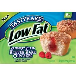 Tastykake Raspberry filled Koffee Kakes Low Fat Cakes