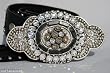 Leatherock Black Silver Studded Belt