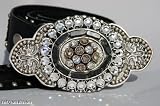 Leatherock Black Silver Studded Belt