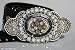Leatherock Black Silver Studded Belt
