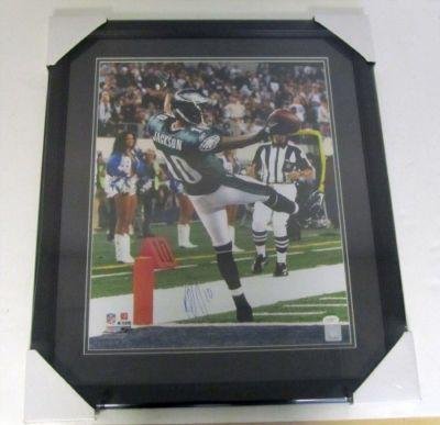 Autographed Desean Jackson Photograph - Framed 16x20 Plunge JSA - Autographed NFL Photos