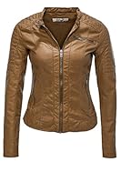 Only Damen Kunstlederjacke Übergangsjack...