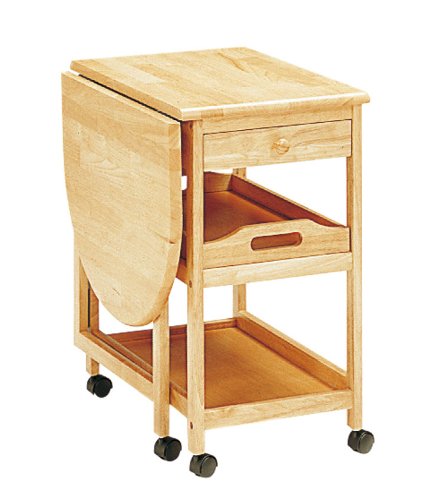 KOEKI 木製テーブル付きワゴン ナチュラル KW-415(NA)