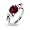 Round Cut Ruby CZ Engagement Ring Size 5 (Sizes 5 6 7 8 9 10 Available)