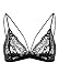 Wink Gal Women's Sexy Deep V Full Lace Thin Band Bralette