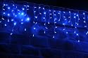 300er LED Eiszapfen Lichterkette, blau, verknüpfbar