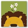 Peek-a-Boo IX Lion by Yuko Lau 12"x12" Art Print Poster