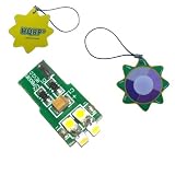 HQRP T10 Wedge Base 6 LEDs SMD LED Bulb Warm White for Landscape Lighting / Walk Way Lighting plus HQRP UV Chain / UV Radiation Health Tester