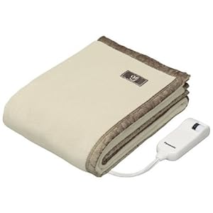 【クリックで詳細表示】パナソニック 電気しき毛布 160×85cm 丸洗い可 DB-UM2LS-C ベージュ： ホーム＆キッチン