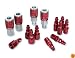 Legacy A73458D Color Connex Type D 14 Piece. 1/4 in. Red Coupler and Plug Kit