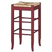 Rush Seat Bar Stool - Tomato (29")