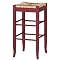 Rush Seat Bar Stool - Tomato (29")