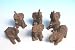 Kitchen & Housewares : Mini African Elephant 6 PER PACK (R48021C)