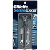 Gillette Sensor Excel Razor With 2 Refill Blades