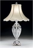 Schonbek 10080-26 French Gold Princessa Crystal Single Light Up Lighting Table Lamp from the Princessa Collection